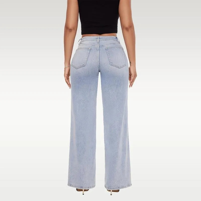 Women's Jeans Low Waist  Loose Floor Length Wide Leg Jeans Casual Daily Vacation Commuting All-match Vintage Y2k Streetwear