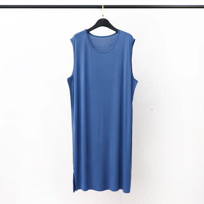 Men's Sleepwear Vest Long Dress Comfortable Home Clothes Bathrobe Sexy Nightwear Spring Summer Autumn Winter Youth Pajamas ﻿