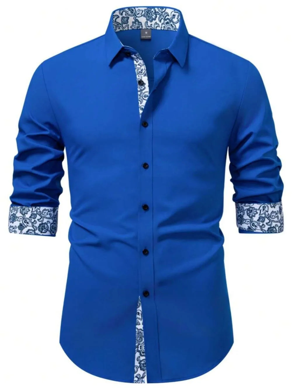 2025 Men's Casual Multifunctional Long Sleeved Wrinkle Free Formal Shirt, Commuting Printed Long Sleeved Shirt, Men's Slim Fit S