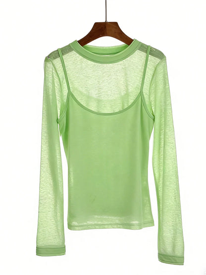 Hirsionsan 2026 New Basic Soft Elegant T Shirts Women Summer Autumn Loose Female Tees Ladies Chic Casual Knitted Soft Woman Tops