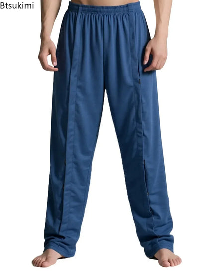 New Men's Patient Clothing Easy To Wear and Take Off Paralysis Incontinence Bedridden Pants Fracture for Men Loose Full Trousers