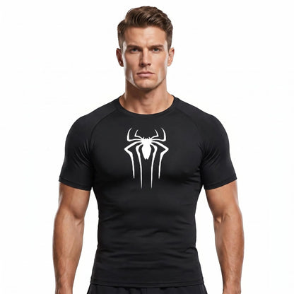 Men's fitness clothes, short sleeves, tight fitting T-shirts, quick drying sportswear, training clothes