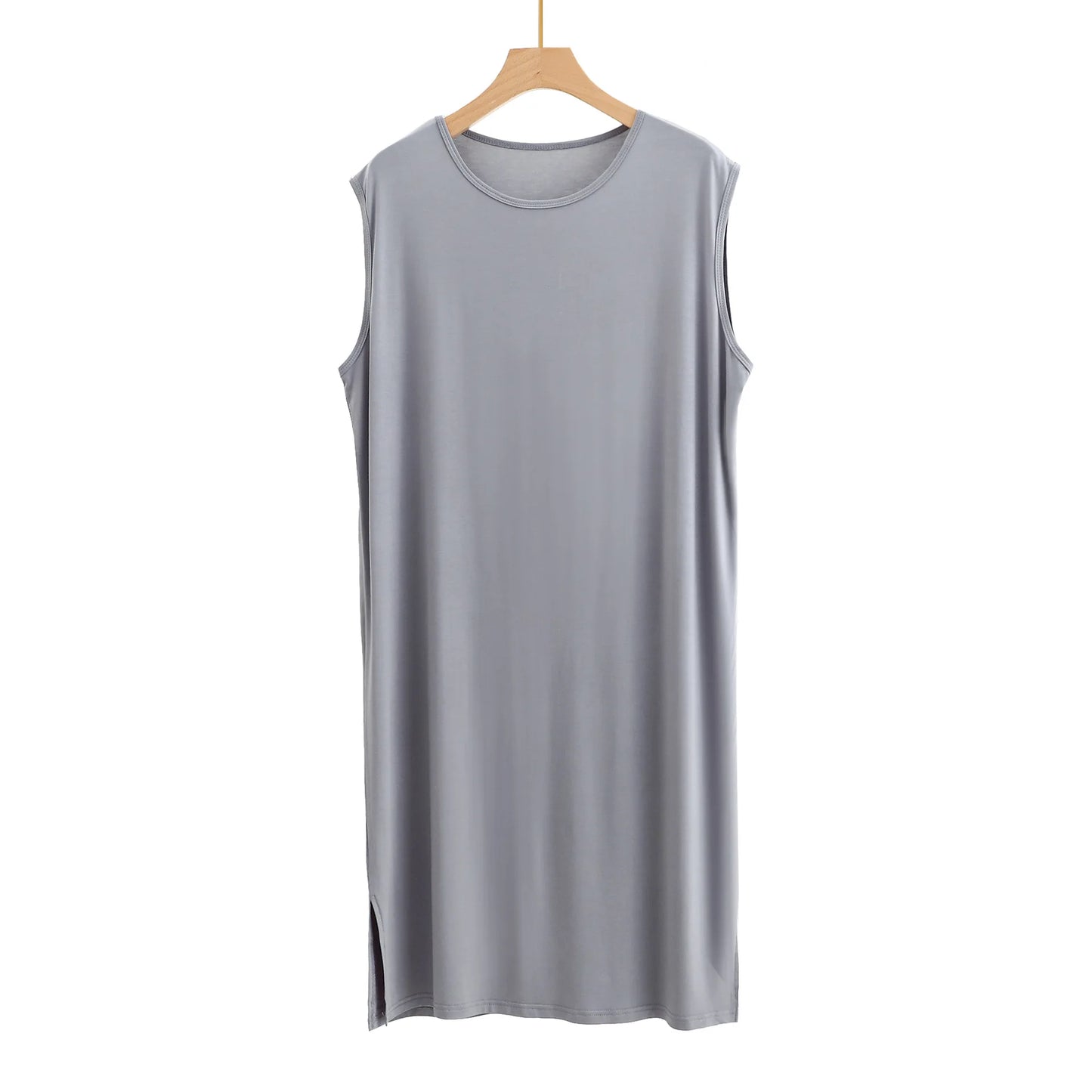 Men's Sleepwear Vest Long Dress Comfortable Home Clothes Bathrobe Sexy Nightwear Spring Summer Autumn Winter Youth Pajamas ﻿