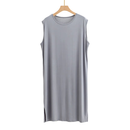 Men's Sleepwear Vest Long Dress Comfortable Home Clothes Bathrobe Sexy Nightwear Spring Summer Autumn Winter Youth Pajamas ﻿