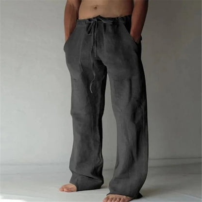 Mens Linen Pants Linen Pants for Men Loose Straight Pants Cotton Linen Cotton Linen Men Pants Linen Oose Linen Pants