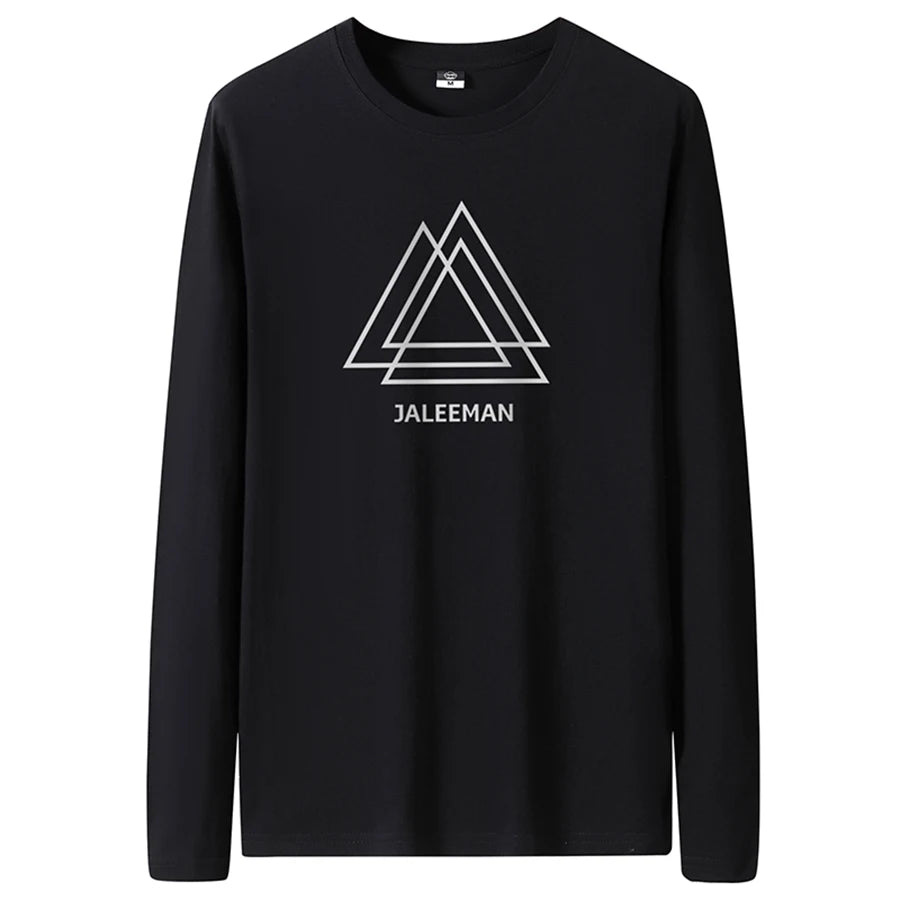 T Shirts Men New Fashion 2025 O-Neck Slim Long Black Sleeve T-Shirt Male Clothing Casual Tee Shirt 28 Styles Plus Size S-6XL