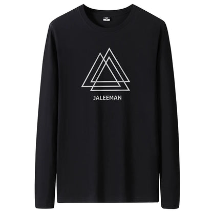 T Shirts Men New Fashion 2025 O-Neck Slim Long Black Sleeve T-Shirt Male Clothing Casual Tee Shirt 28 Styles Plus Size S-6XL