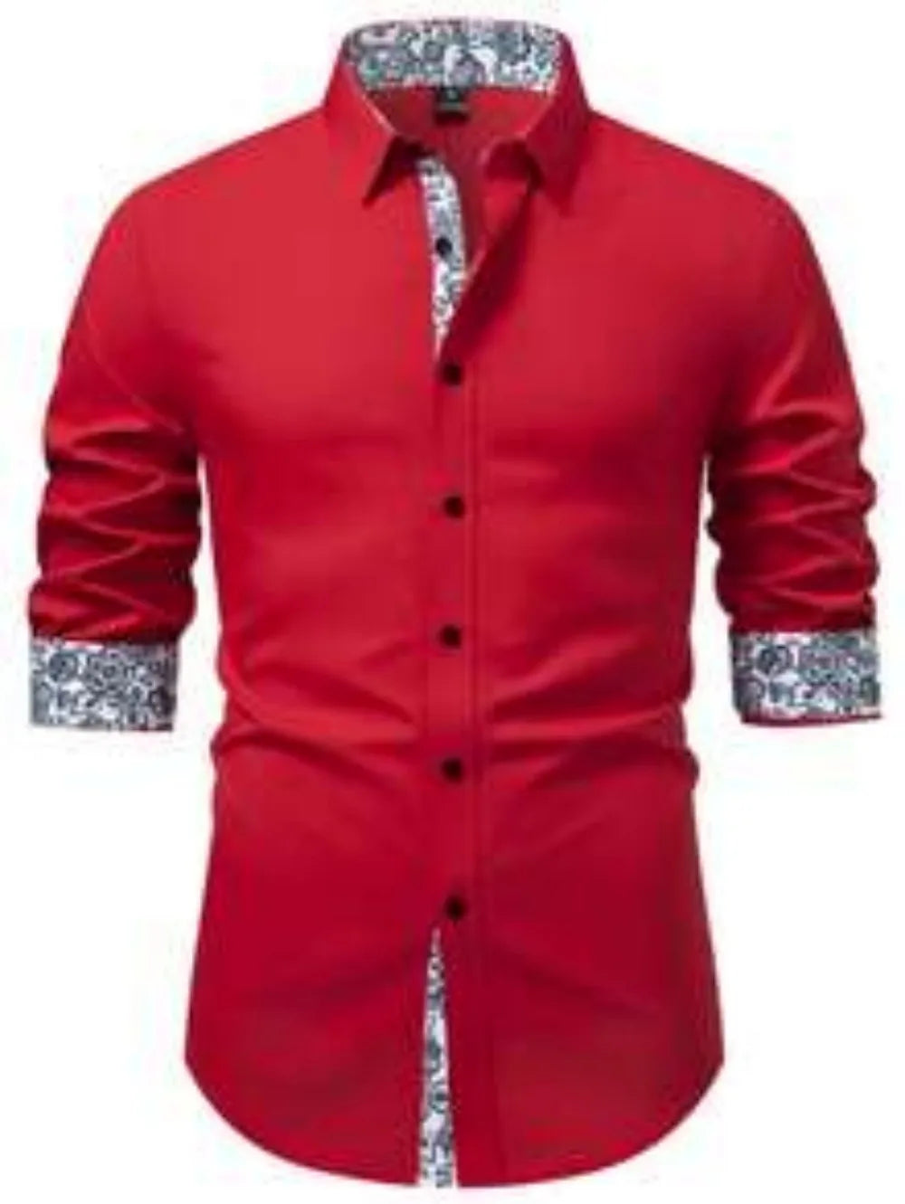 2025 Men's Casual Multifunctional Long Sleeved Wrinkle Free Formal Shirt, Commuting Printed Long Sleeved Shirt, Men's Slim Fit S