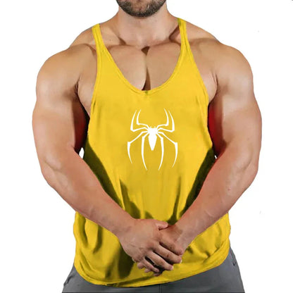Men's Clothing Bodybuilding and Fitness Stringer Gym Man Sportswear Clothes Tank Top Vest Shirt T-shirts Workout Singlets Muscle