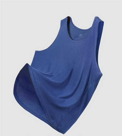 Men's pure cotton vest breathable slim youth sports foundation hurdle I loose summer thin halter undershirt