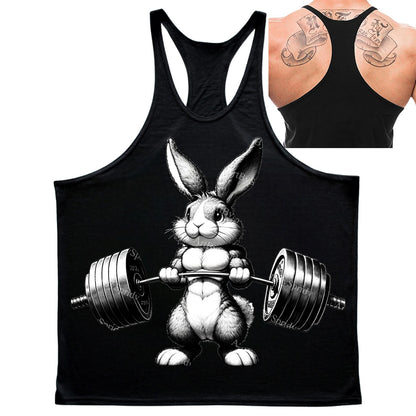 Men Muscle Vests Cotton Underwear Sleeveless Tank Top Print Muscle Vest Undershirts O-neck Gym Clothing Bodybuilding Tank Tops