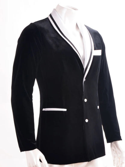 Men Standard Performances Dance Clothes High Quality Long Sleeve Advanced Tuxedo Latin Ballroom Waltz Flamenco Dancing Clothing