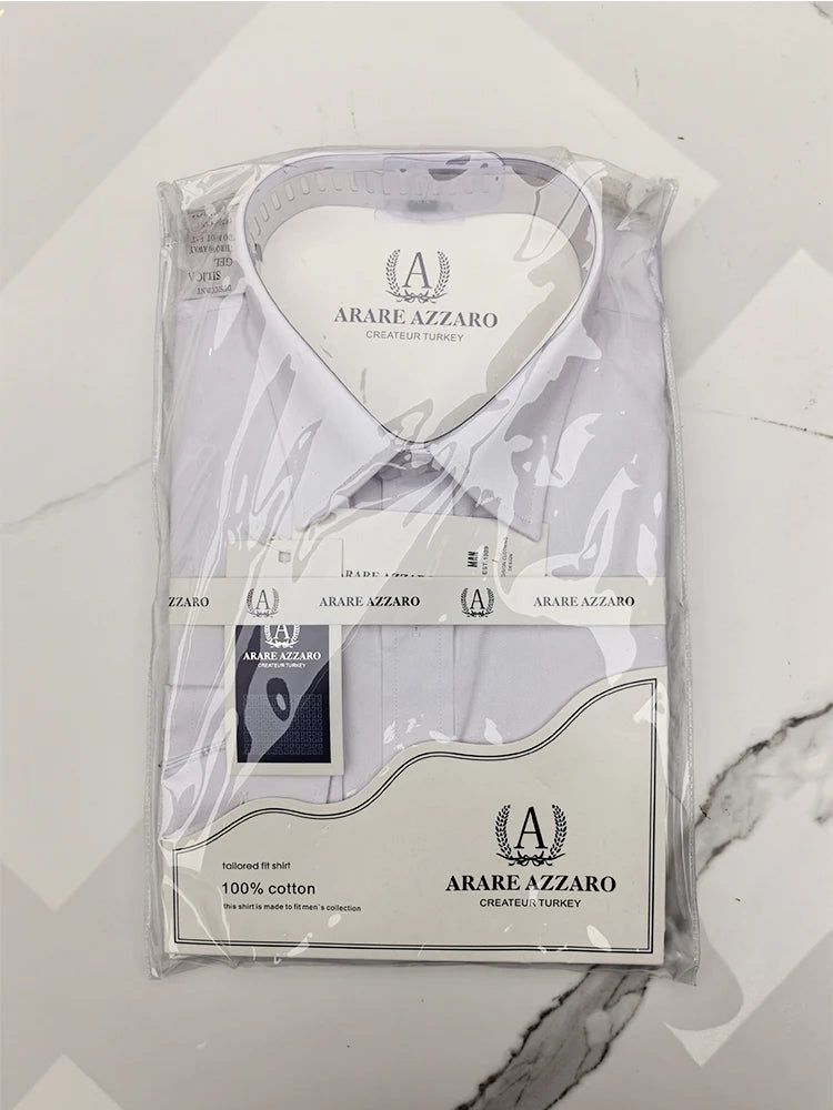 Mens Shirts Long Sleeve Dress Shirts For Slim Fit Camisa Social Business Blouse White Shirt Formal Wedding Suit Groomsman Shirt