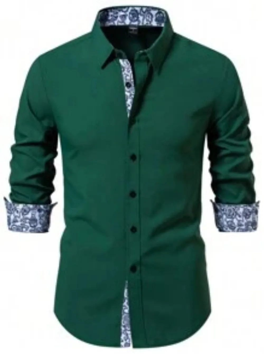 2025 Men's Casual Multifunctional Long Sleeved Wrinkle Free Formal Shirt, Commuting Printed Long Sleeved Shirt, Men's Slim Fit S