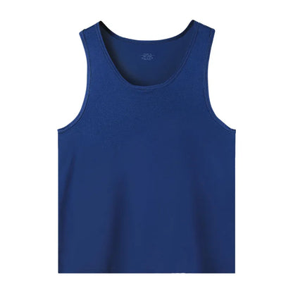 Men's pure cotton vest breathable slim youth sports foundation hurdle I loose summer thin halter undershirt