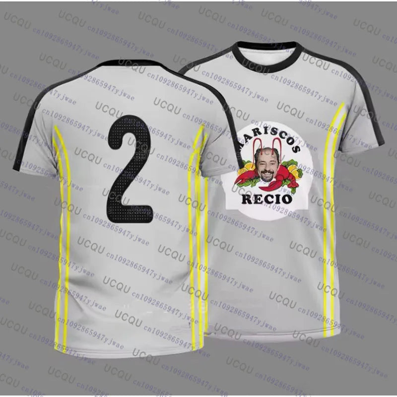 2026 Seafood Shrimp Recio Print Men's Sportwear Casual Christmas Gift Party Tee Top Unisex Breathable Sweat Wicking Sport Tshirt