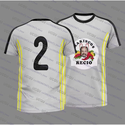2026 Seafood Shrimp Recio Print Men's Sportwear Casual Christmas Gift Party Tee Top Unisex Breathable Sweat Wicking Sport Tshirt