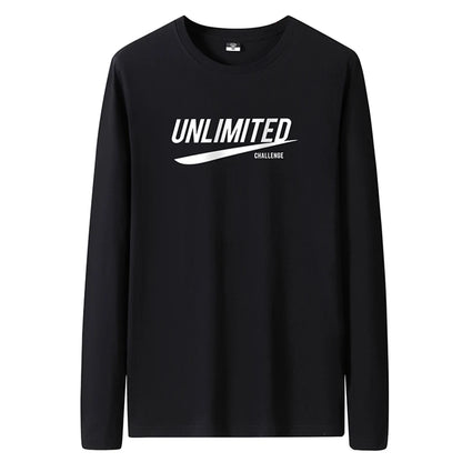 T Shirts Men New Fashion 2025 O-Neck Slim Long Black Sleeve T-Shirt Male Clothing Casual Tee Shirt 28 Styles Plus Size S-6XL