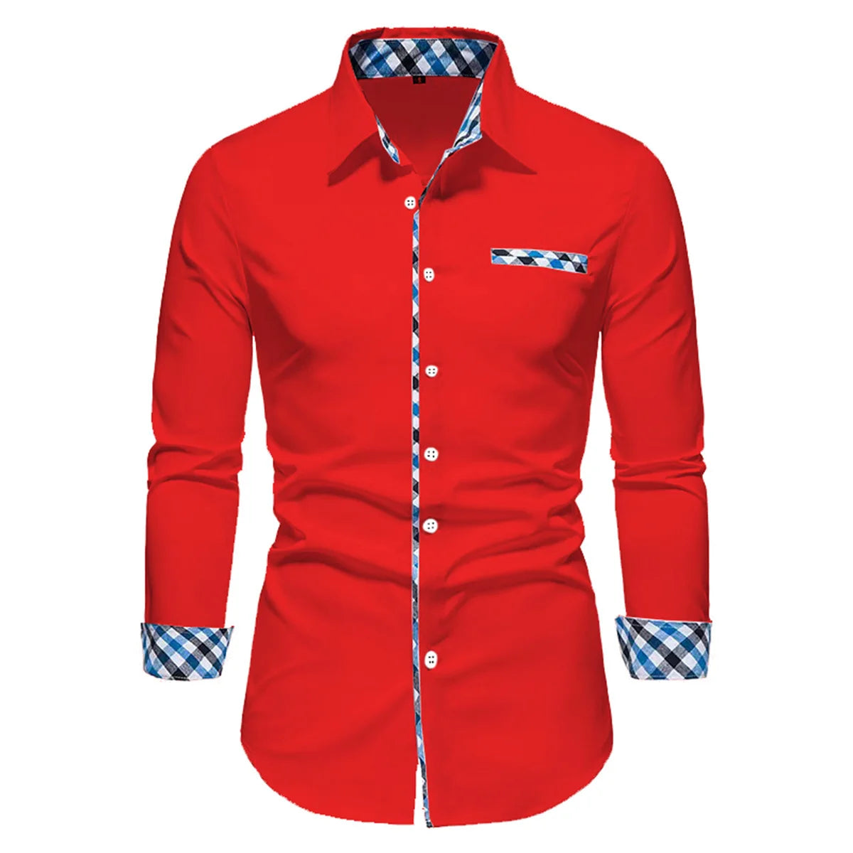 2023 Men's Hot Selling Business Office Long Sleeve Solid Color Spliced Shirt Outdoor Street Leisure High Quality Fabric Polo Top