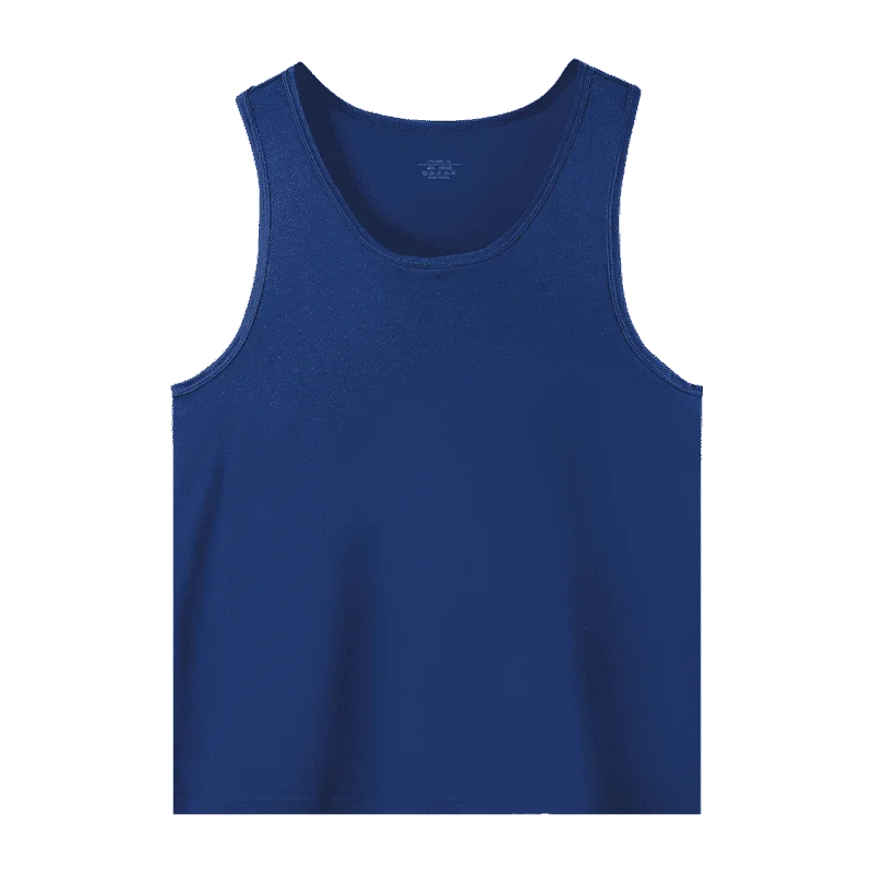 Men's pure cotton vest breathable slim youth sports foundation hurdle I loose summer thin halter undershirt