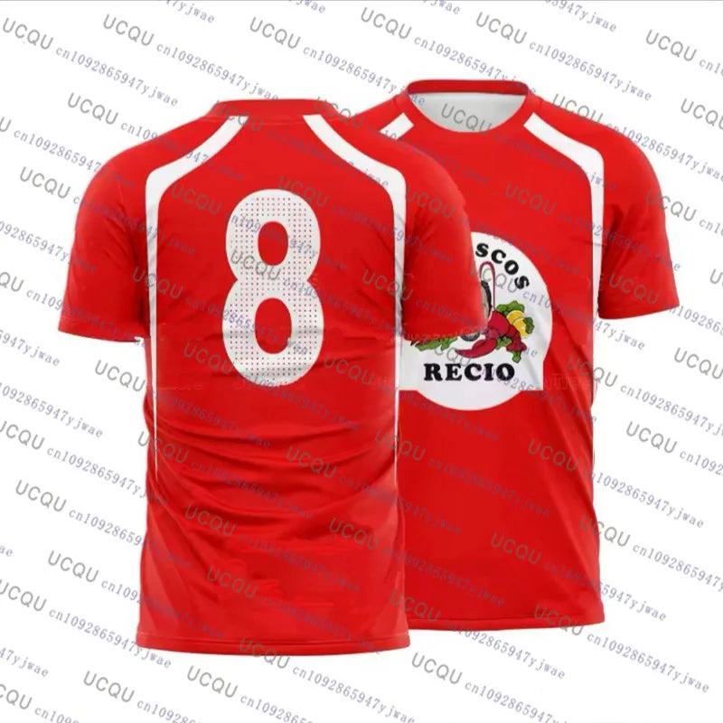2026 Seafood Shrimp Recio Print Men's Sportwear Casual Christmas Gift Party Tee Top Unisex Breathable Sweat Wicking Sport Tshirt