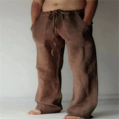 Mens Linen Pants Linen Pants for Men Loose Straight Pants Cotton Linen Cotton Linen Men Pants Linen Oose Linen Pants