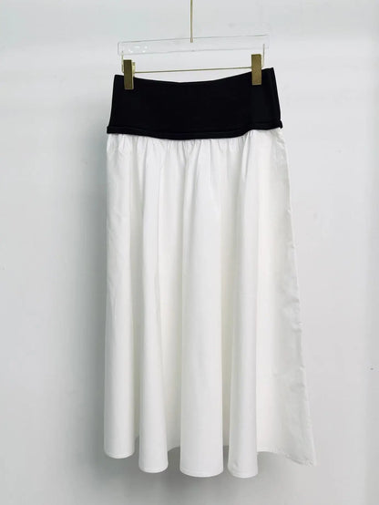 2026 Summer New Women's Clothing: Pony Embroidery,RL High Waist, Half Skirt, Long, Cotton Blended, Simple, Casual, Versatile