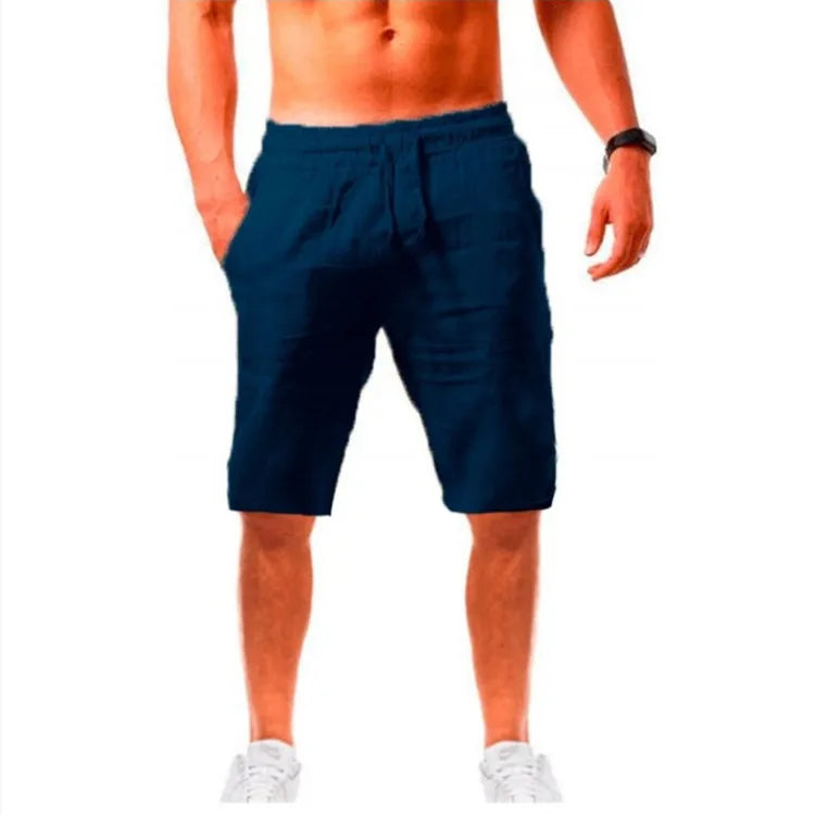2023 new Men's Comfortable Cotton Linen Pants Male Autumn New Breathable Solid Color Linen Trousers Fitness Pants Streetwear