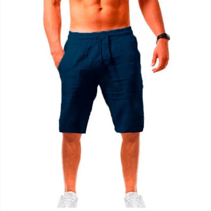 2023 new Men's Comfortable Cotton Linen Pants Male Autumn New Breathable Solid Color Linen Trousers Fitness Pants Streetwear