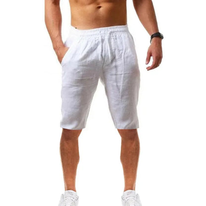 2023 new Men's Comfortable Cotton Linen Pants Male Autumn New Breathable Solid Color Linen Trousers Fitness Pants Streetwear